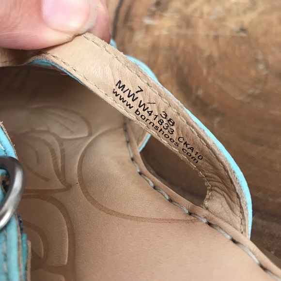 Born Multi Strap Stacked Heel Slides Sandals - Picture 5 of 9